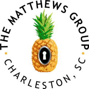 The Matthews Group of Charleston, SC logo. A pineapple with a keyhole in the center.